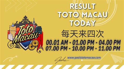 live draw toto macau 4d